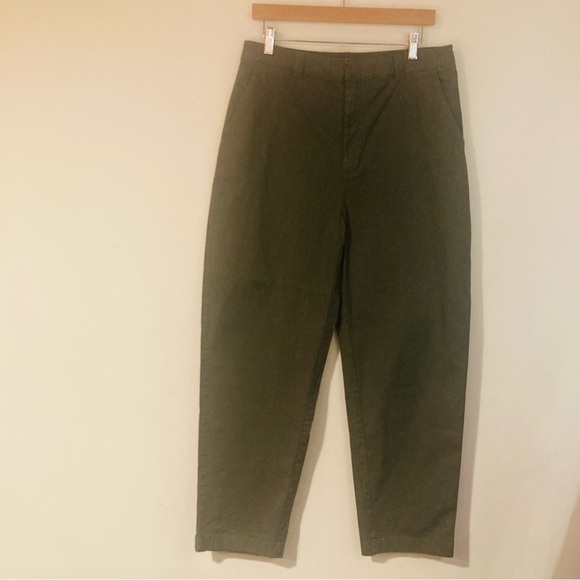 GAP Sz 10T Everyday Straight Up Military Jacket Green Unlined Pockets Pants NEW - Picture 2 of 13